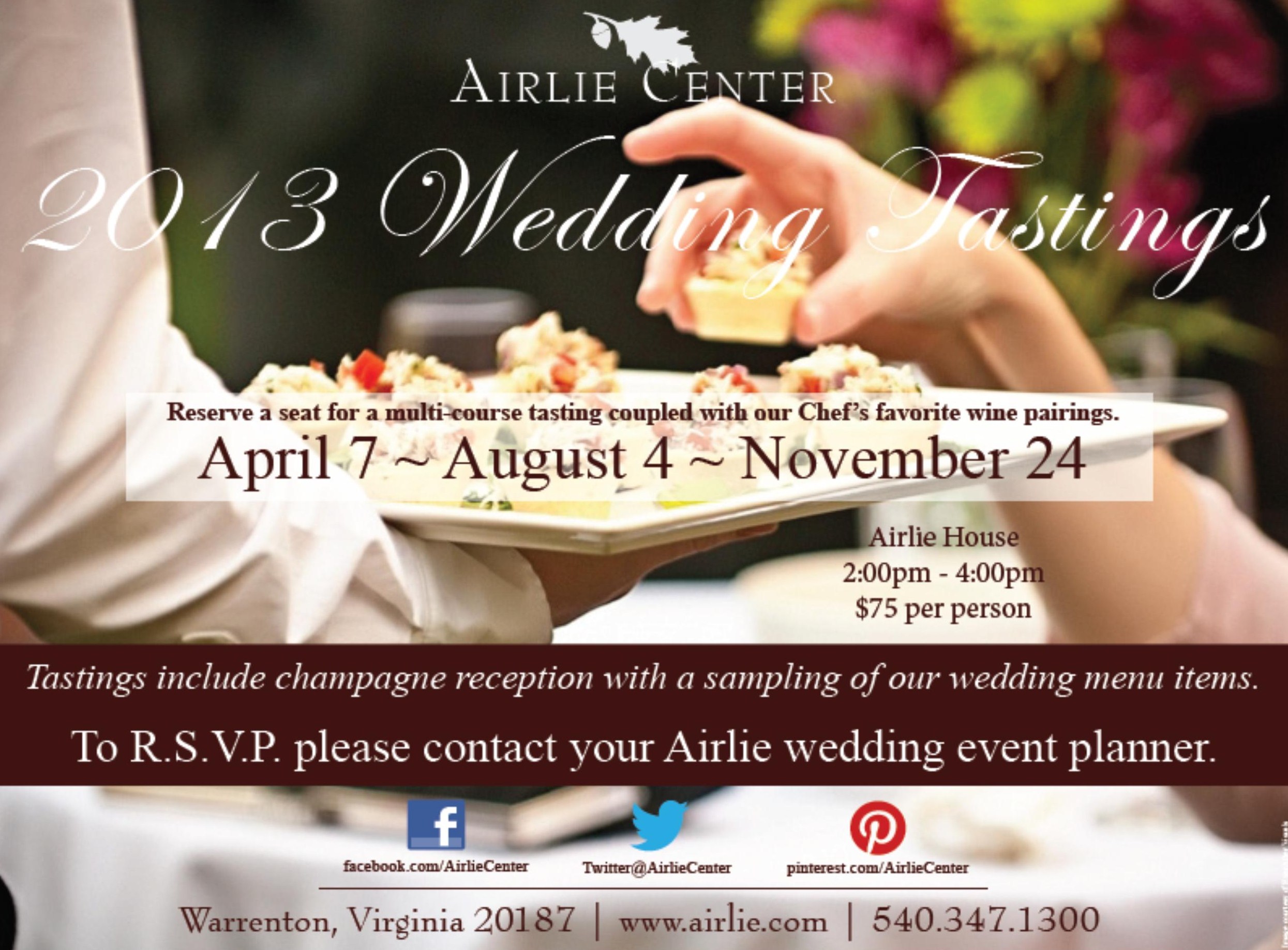 Upcoming Events - 2013 Wedding Tasting and Bridal Focus Panel