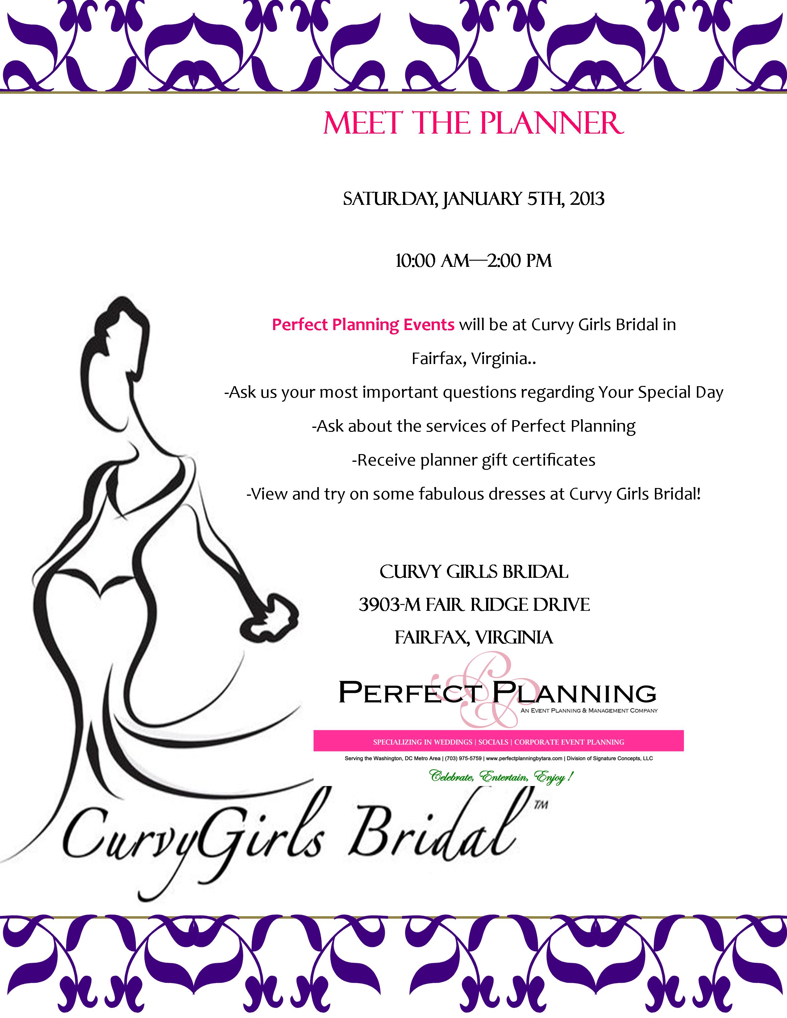 Come See Us...Saturday, January 5th..."Ask the Planner Day"