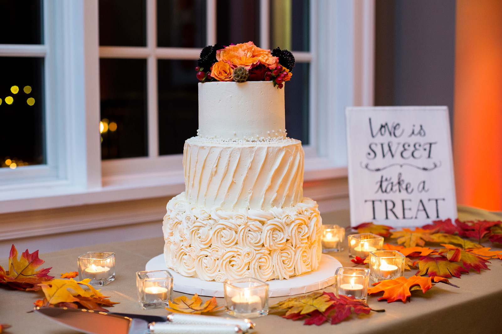 wedding cake fall weddings by perfect planning events