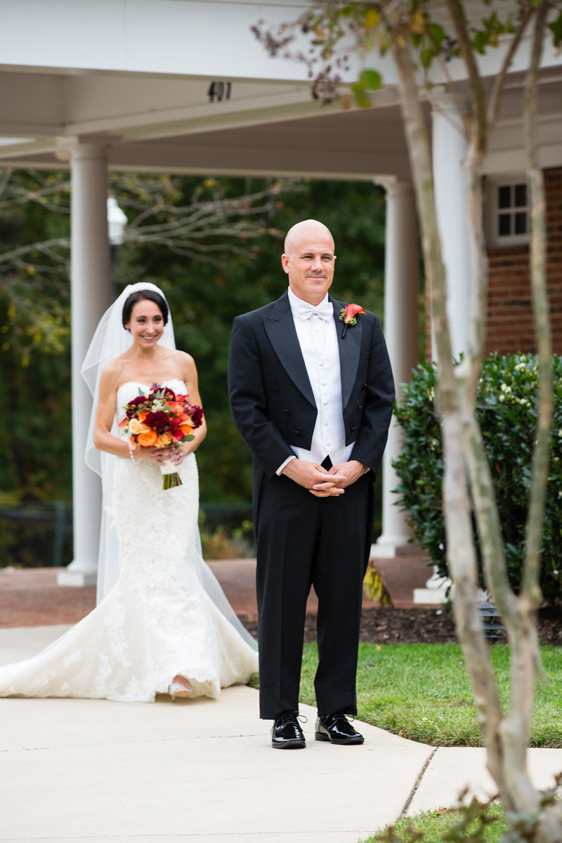 first look fall wedding by perfect planning events