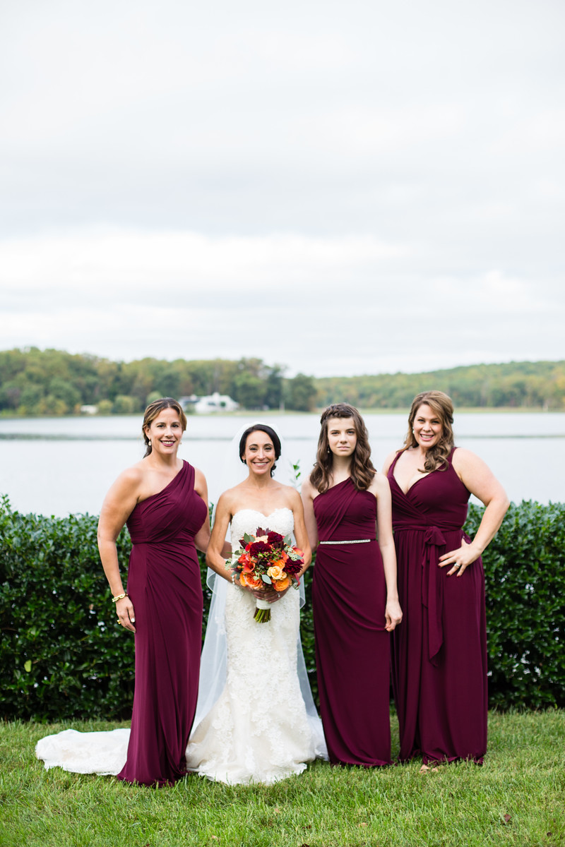 outdoor fall wedding ceremony by perfect planning events