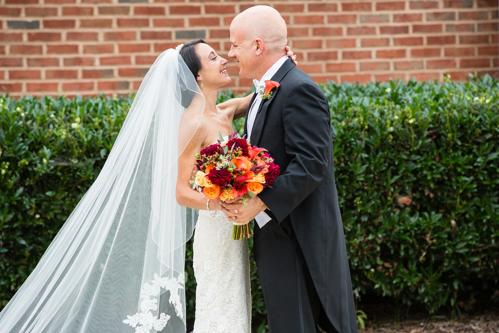 first look fall wedding by perfect planning events